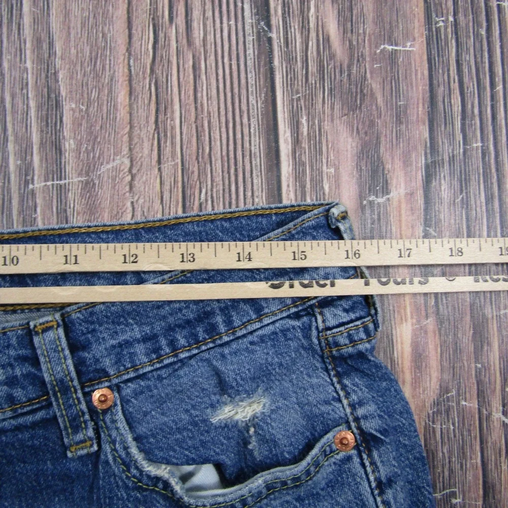 Levi's 541 Athletic Taper Men 33x30 Blue Distressed Stretch Denim Jeans